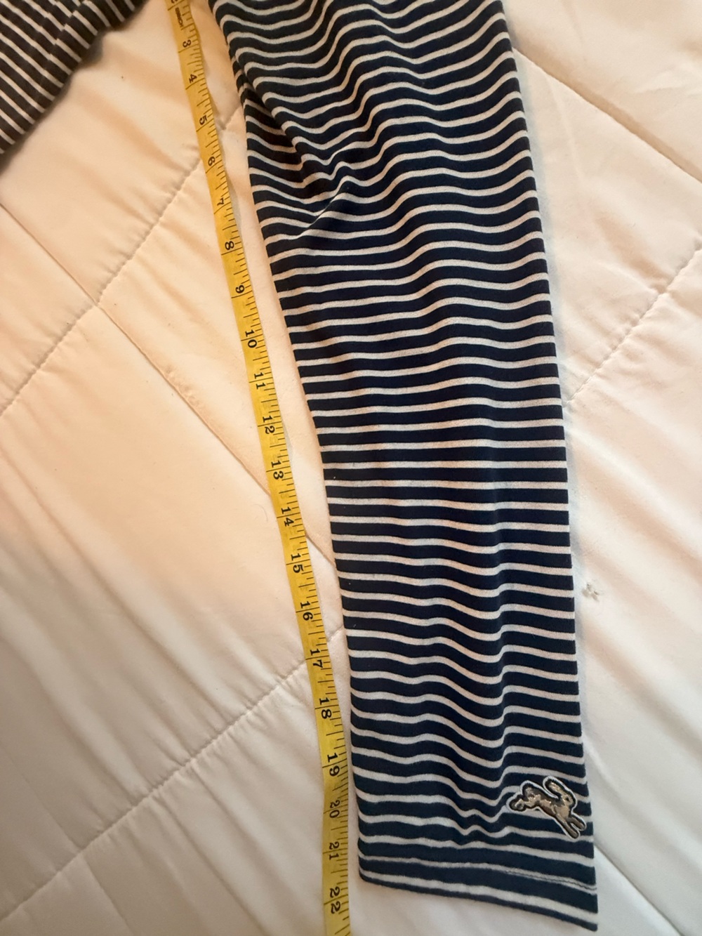Tracksmith Cannonball Run Blue and White Striped Long Sleeve Crew - Picture 4 of 8